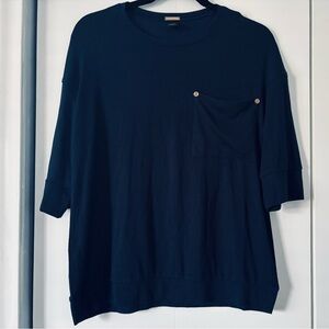 Magaschoni Navy Blue Oversized Soft Top Women’s XS Excellent Condition